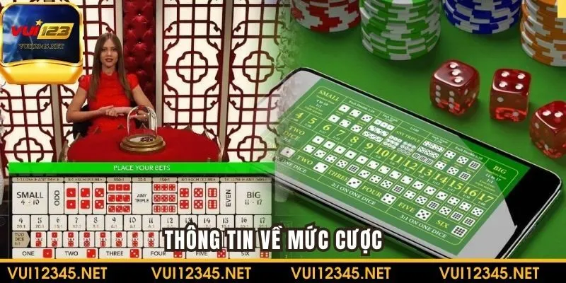 Thông tin về mức cược